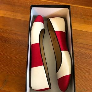 J.Crew Nora Stripe Ballet Flats - brand new in the box.